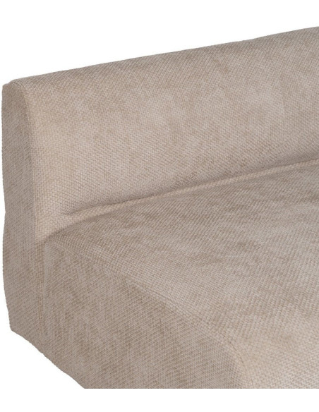 Grand canapé original moderne Droit 2 places en Tissu Beige Bois de pin Bois MDF Ruben - 4