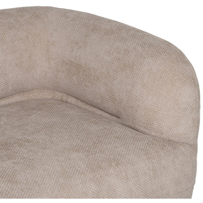 Grand canapé original moderne Droit 2 places en Tissu Beige Bois de pin Bois MDF Ruben - 5