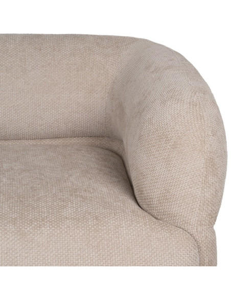Grand canapé original moderne Droit 2 places en Tissu Beige Bois de pin Bois MDF Ruben - 6