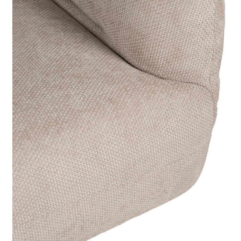 Grand canapé original moderne Droit 2 places en Tissu Beige Bois de pin Bois MDF Ruben - 7