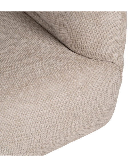 Grand canapé original moderne Droit 2 places en Tissu Beige Bois de pin Bois MDF Ruben - 7