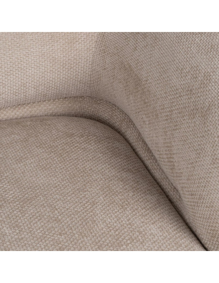 Grand canapé original moderne Droit 2 places en Tissu Beige Bois de pin Bois MDF Ruben - 8