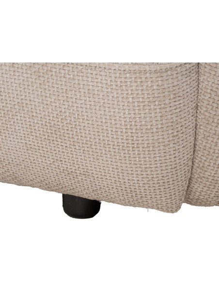Grand canapé original moderne Droit 2 places en Tissu Beige Bois de pin Bois MDF Ruben - 11