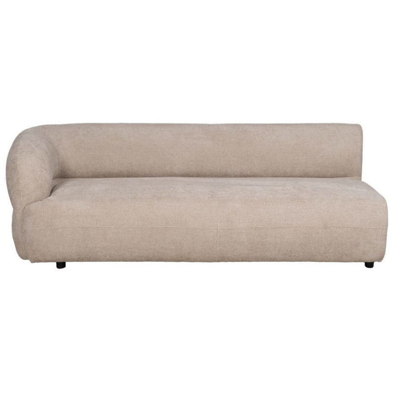 Grand canapé original moderne Droit 3 places en Tissu Beige Bois de pin Bois MDF Ruben - 2