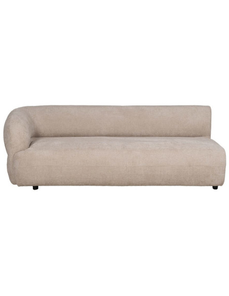 Grand canapé original moderne Droit 3 places en Tissu Beige Bois de pin Bois MDF Ruben - 2