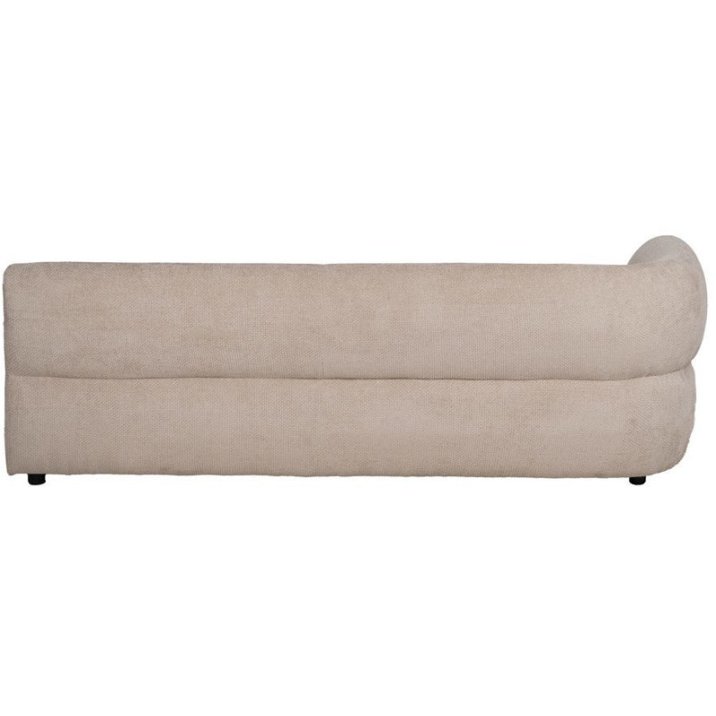Grand canapé original moderne Droit 3 places en Tissu Beige Bois de pin Bois MDF Ruben - 3