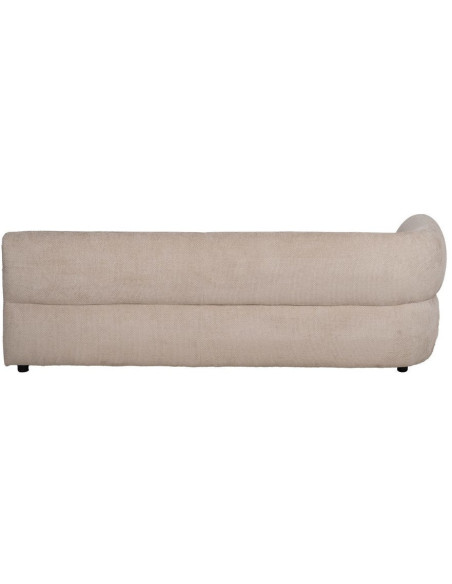 Grand canapé original moderne Droit 3 places en Tissu Beige Bois de pin Bois MDF Ruben - 3