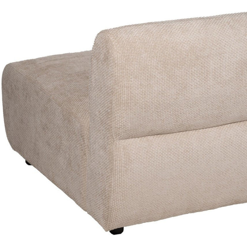 Grand canapé original moderne Droit 3 places en Tissu Beige Bois de pin Bois MDF Ruben - 9