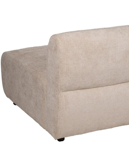 Grand canapé original moderne Droit 3 places en Tissu Beige Bois de pin Bois MDF Ruben - 9
