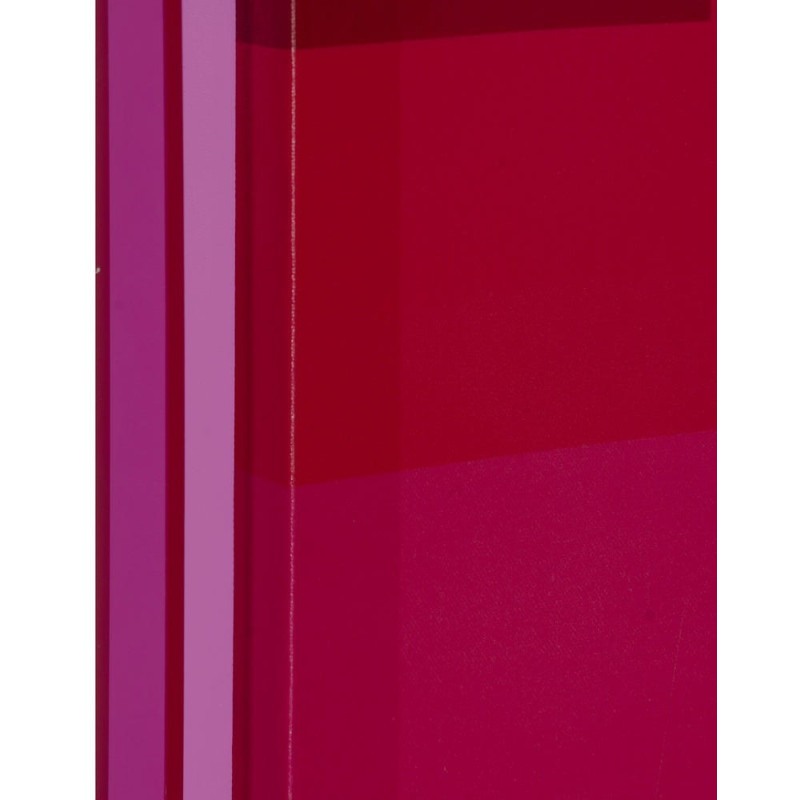 Toile murale imprimée motif géométrique 60x80 Rose Violet Cadre en acrylique violet Ameli - 3