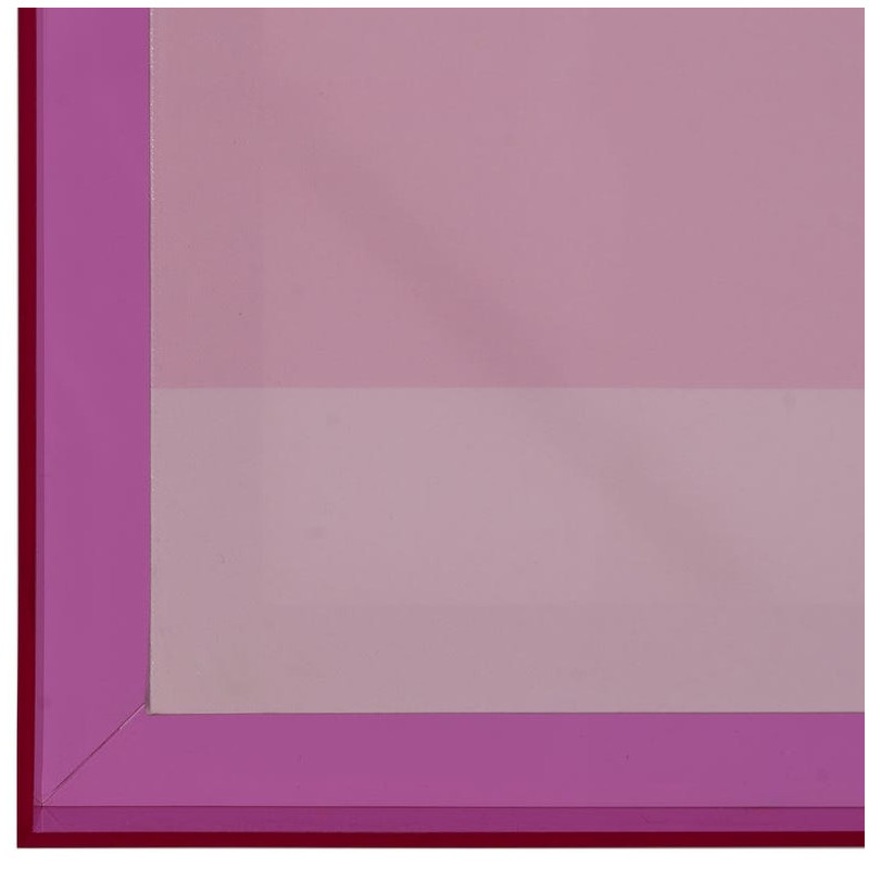 Toile murale imprimée motif géométrique 60x80 Rose Violet Cadre en acrylique violet Ameli - 4