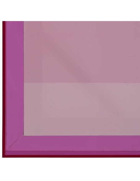Toile murale imprimée motif géométrique 60x80 Rose Violet Cadre en acrylique violet Ameli - 4
