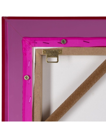 Toile murale imprimée motif géométrique 60x80 Rose Violet Cadre en acrylique violet Ameli - 6