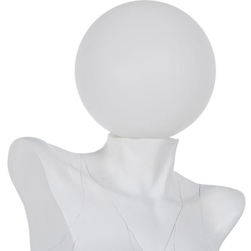 Grande Lampe à poser originale Corps de femme Hauteur 70 cm en Résine Blanc Soria - 2