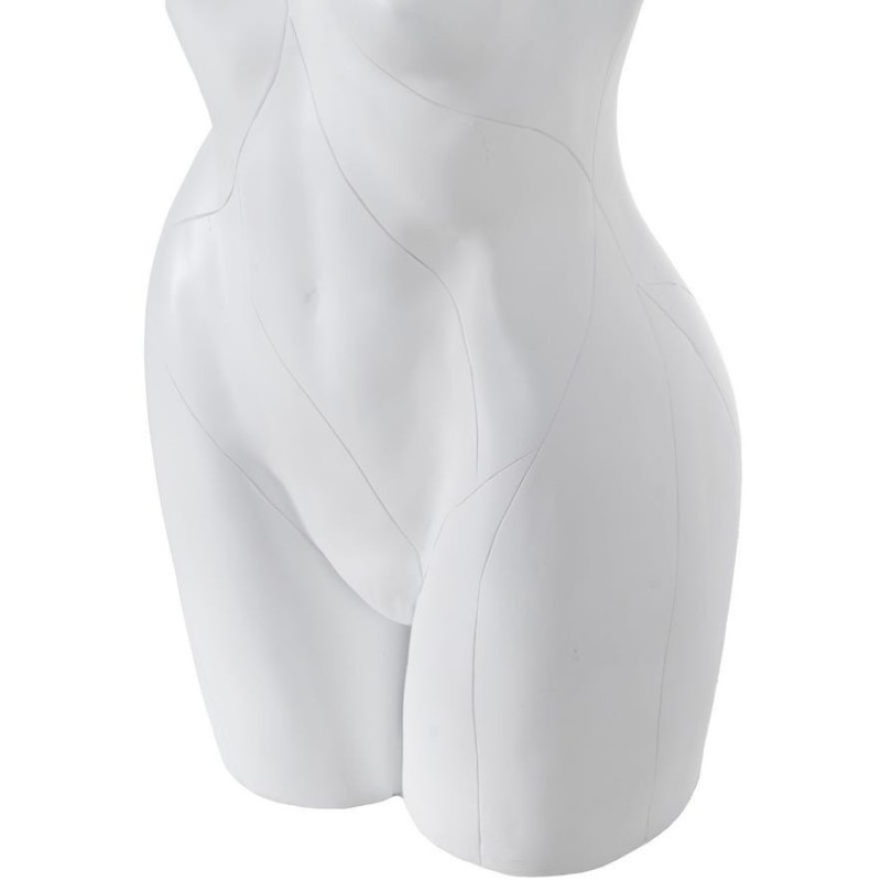 Grande Lampe à poser originale Corps de femme Hauteur 70 cm en Résine Blanc Soria - 5