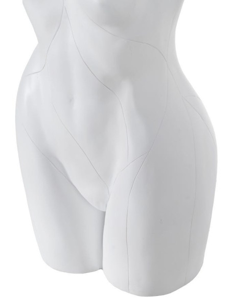 Grande Lampe à poser originale Corps de femme Hauteur 70 cm en Résine Blanc Soria - 5