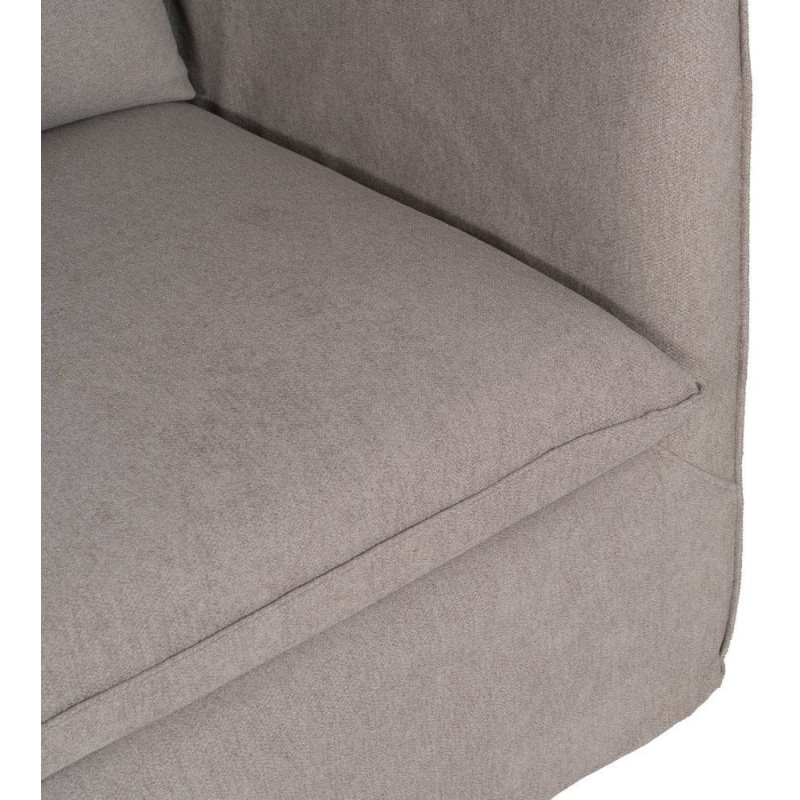 Grand Canapé moderne Droit 3 places en Tissu Vieux taupe Bois de pin Gregor - 6