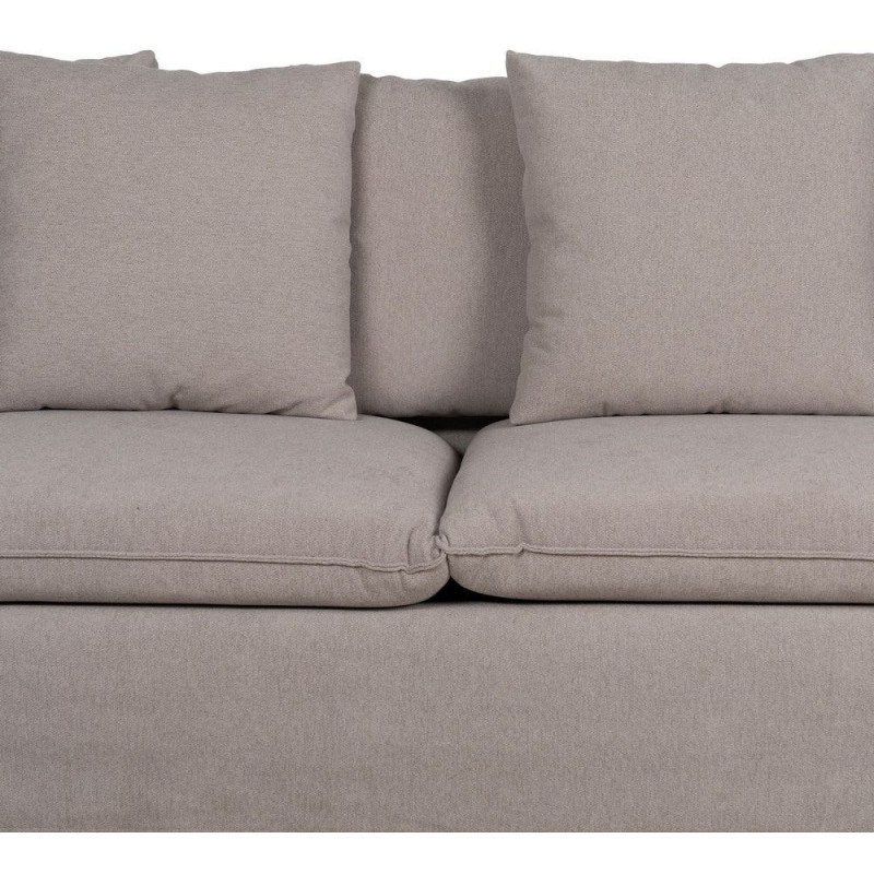 Grand Canapé moderne Droit 3 places en Tissu Vieux taupe Bois de pin Gregor - 7