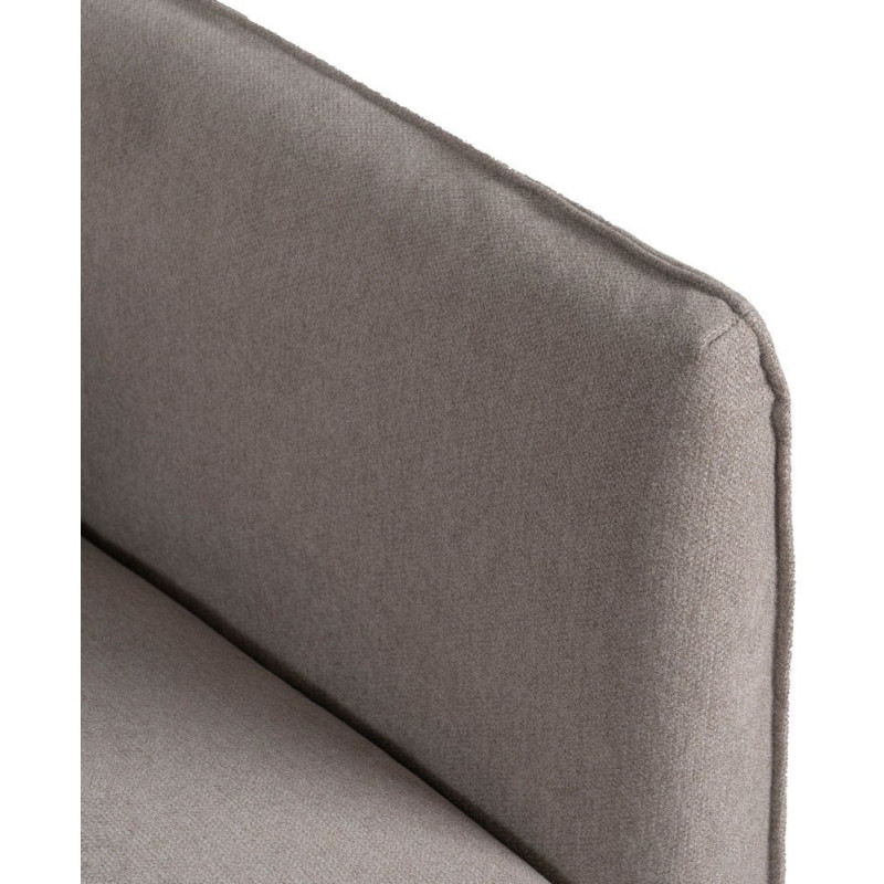 Grand Canapé moderne Droit 3 places en Tissu Vieux taupe Bois de pin Gregor - 8