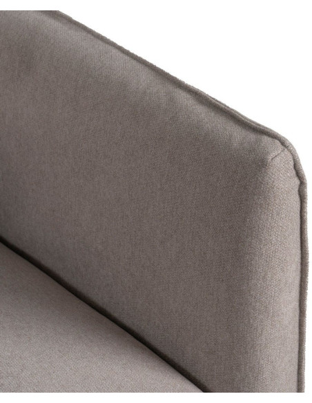 Grand Canapé moderne Droit 3 places en Tissu Vieux taupe Bois de pin Gregor - 8