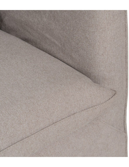 Grand Canapé moderne Droit 4 places en Tissu Vieux taupe Bois de pin Gregor - 8