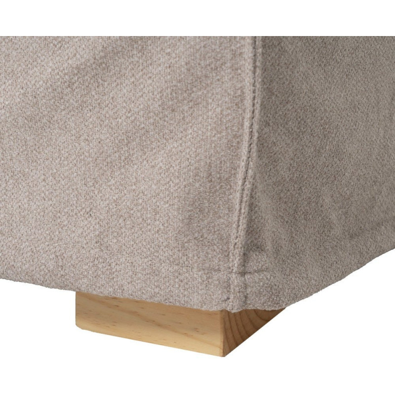 Grand Canapé moderne Droit 4 places en Tissu Vieux taupe Bois de pin Gregor - 12