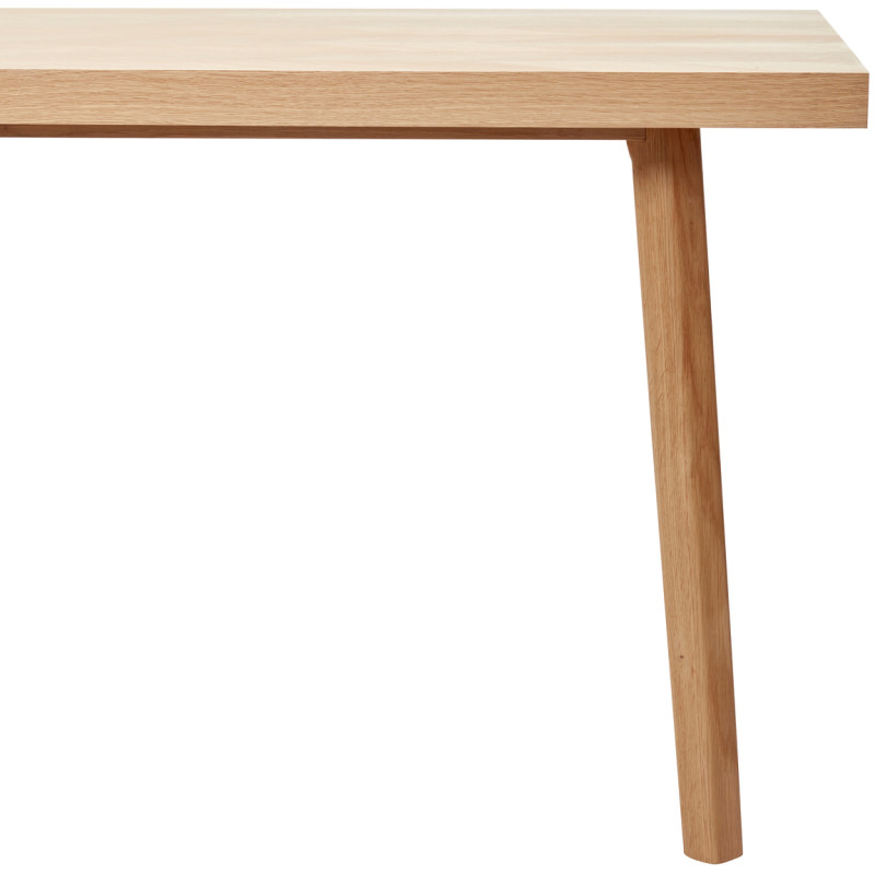 Table à manger moderne Rectangulaire 8 personnes en Bois MDF Naturel Effet chêne Herringbone - 3