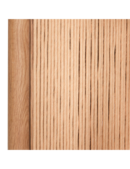 Grande Étagère moderne 5 niveaux en Bois MDF Naturel Effet chêne Corde en papier Heritage - 4