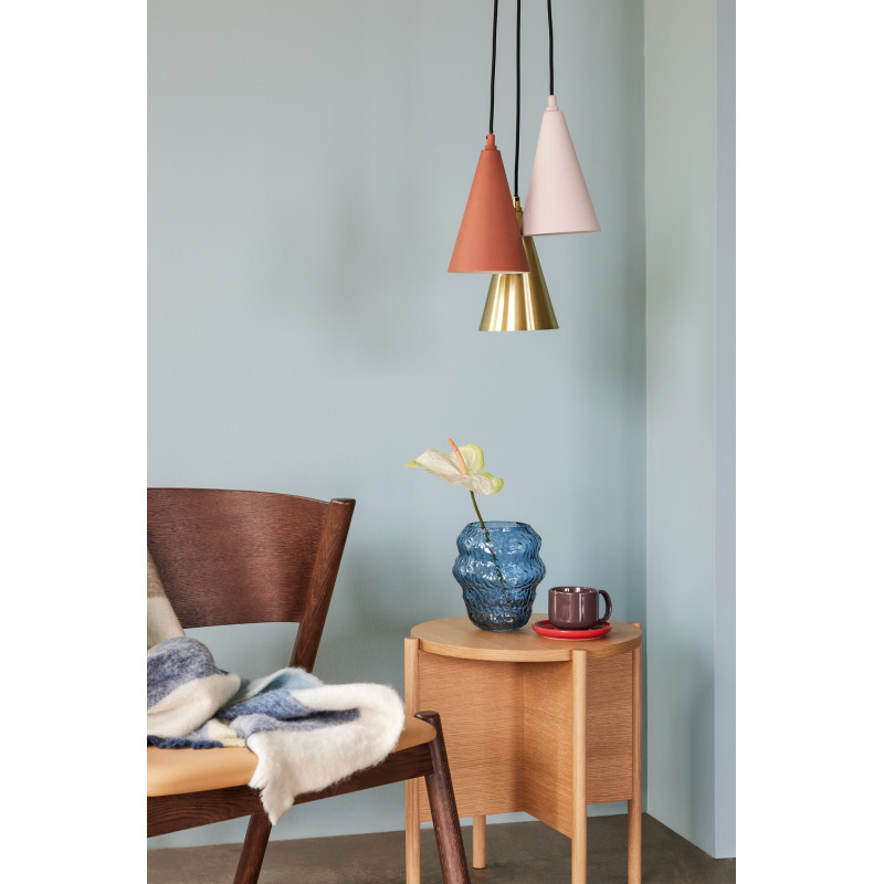 Table d'appoint moderne Ronde en Bois MDF Naturel Effet chêne Heritage - 2