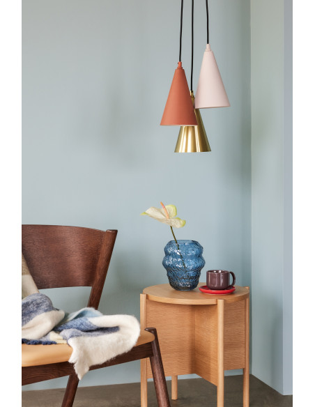 Table d'appoint moderne Ronde en Bois MDF Naturel Effet chêne Heritage - 2