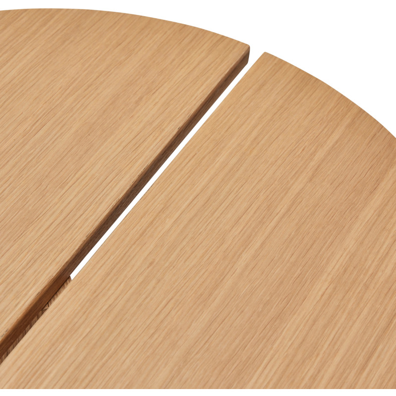 Table d'appoint moderne Ronde en Bois MDF Naturel Effet chêne Dash - 4