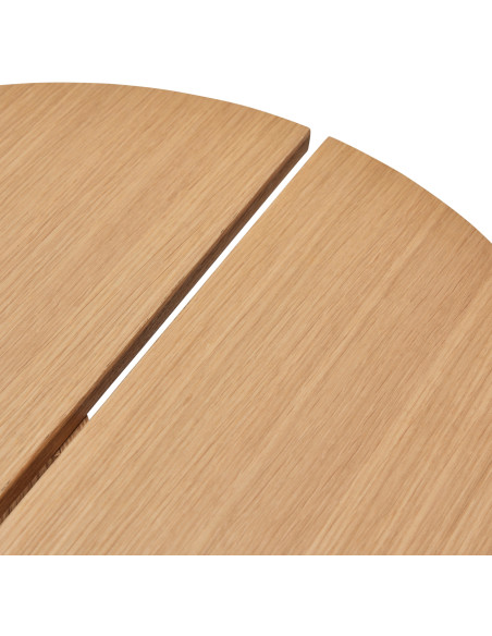 Table d'appoint moderne Ronde en Bois MDF Naturel Effet chêne Dash - 4