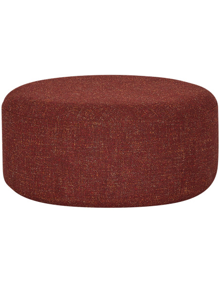 Grand Pouf moderne rond 70 cm en Tissu Rouge Marshmellow - 1
