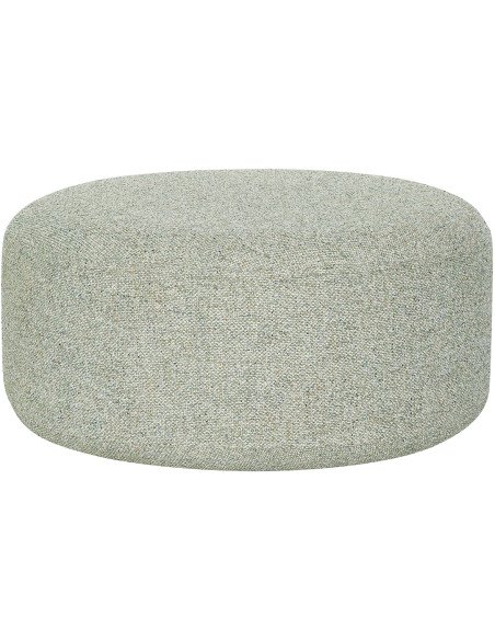 Grand Pouf moderne rond 70 cm en Tissu Vert clair Marshmellow Hübsch - 1
