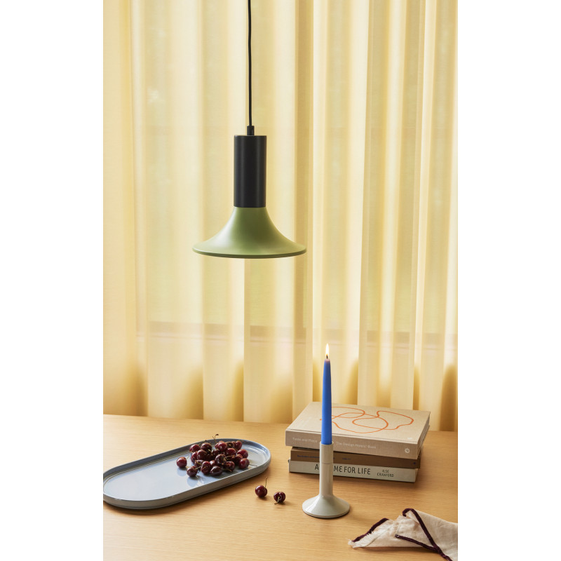 Suspension moderne ronde Diamètre 25 cm en Métal Vert clair Bleu Luminary - 2