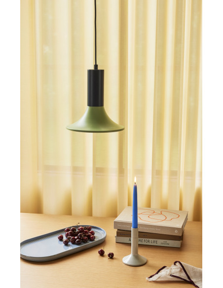 Suspension moderne ronde Diamètre 25 cm en Métal Vert clair Bleu Luminary - 2