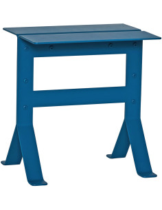 Table d'appoint design moderne Rectangulaire en Métal Bleu pétrole Fold - 1