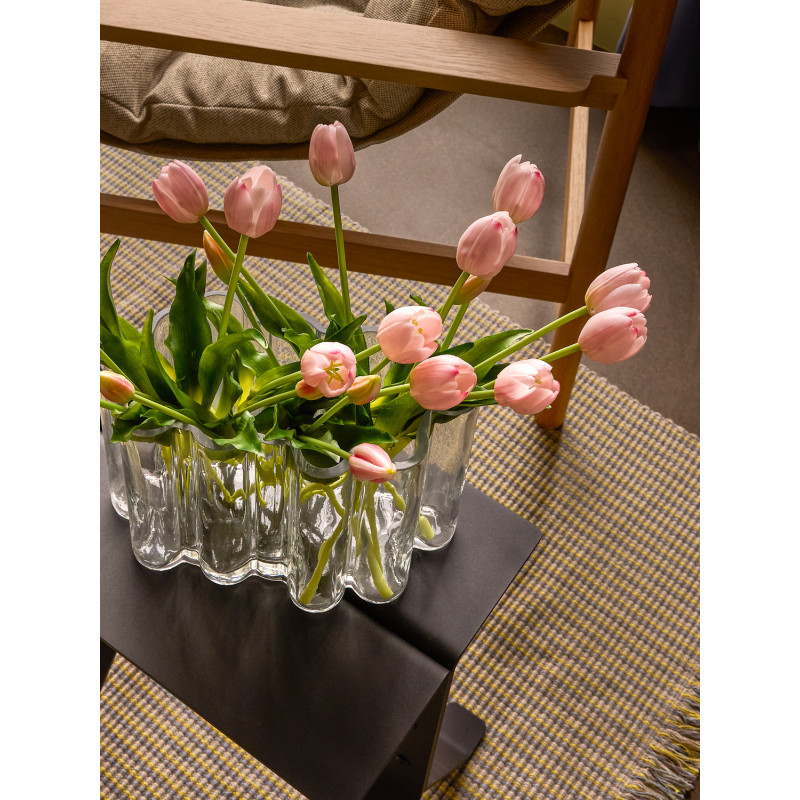 Table d'appoint design moderne Rectangulaire en Métal Noir Fold - 4