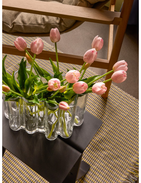 Table d'appoint design moderne Rectangulaire en Métal Noir Fold - 4