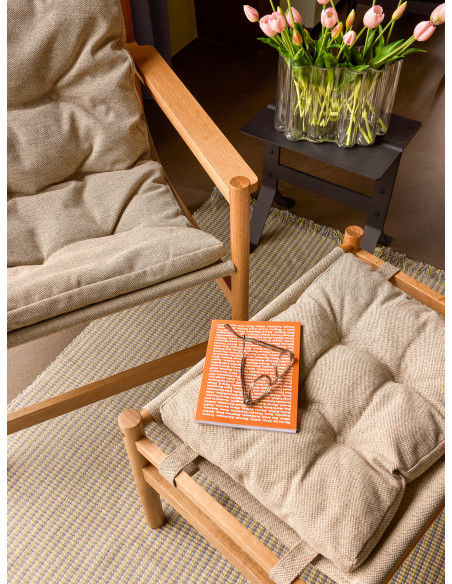 Table d'appoint design moderne Rectangulaire en Métal Noir Fold - 6