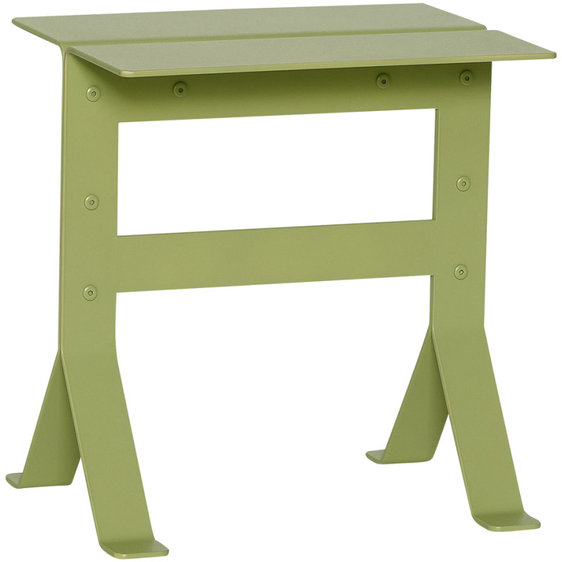 Table d'appoint design moderne Rectangulaire en Métal Vert clair Fold - 1