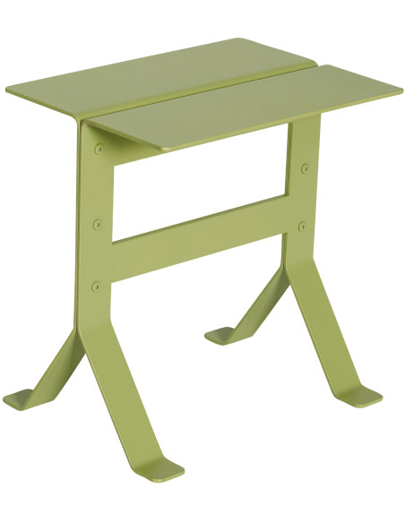 Table d'appoint design moderne Rectangulaire en Métal Vert clair Fold - 3