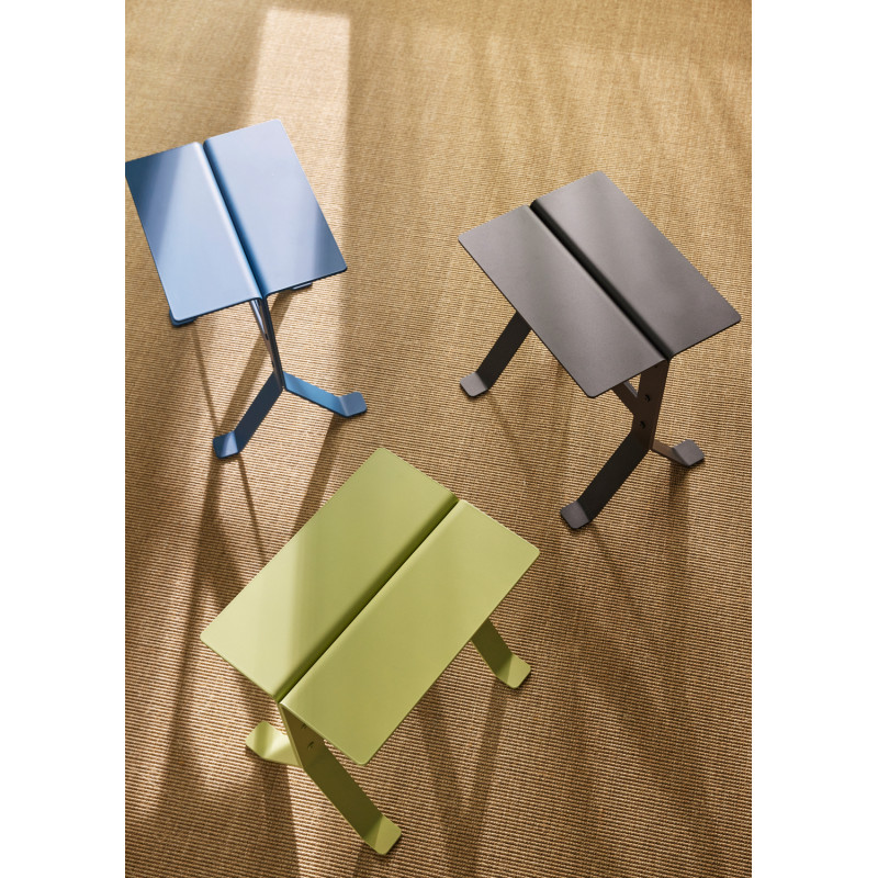 Table d'appoint design moderne Rectangulaire en Métal Vert clair Fold - 4