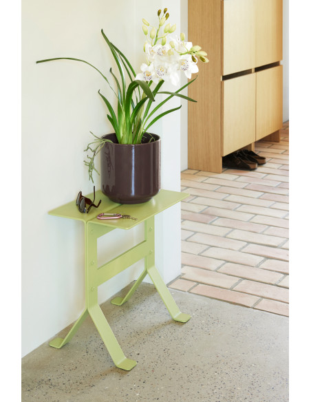 Table d'appoint design moderne Rectangulaire en Métal Vert clair Fold - 2