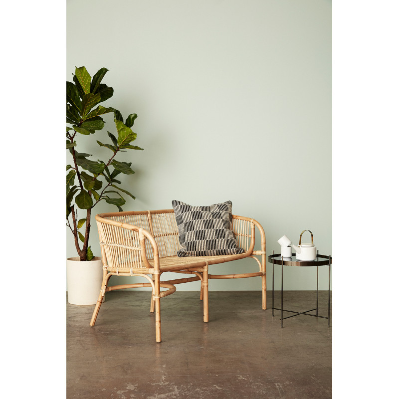 Table d'appoint moderne Ronde en Verre Noir Métalisé Métal Noir Reflect - 3