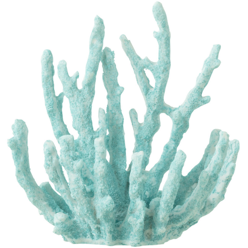 Objet déco à poser Corail Hauteur 16 cm en Résine Azur Aryn J-Line - 1