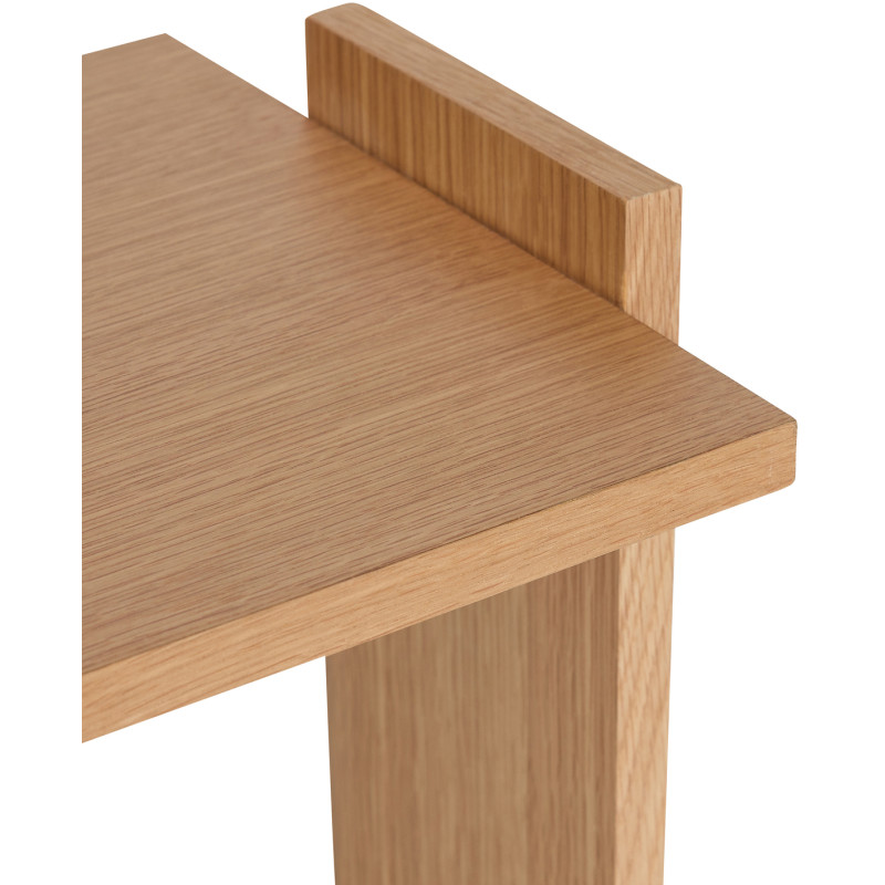 Table d'appoint moderne Rectangulaire en Bois MDF Naturel Placage chêne Futu - 3