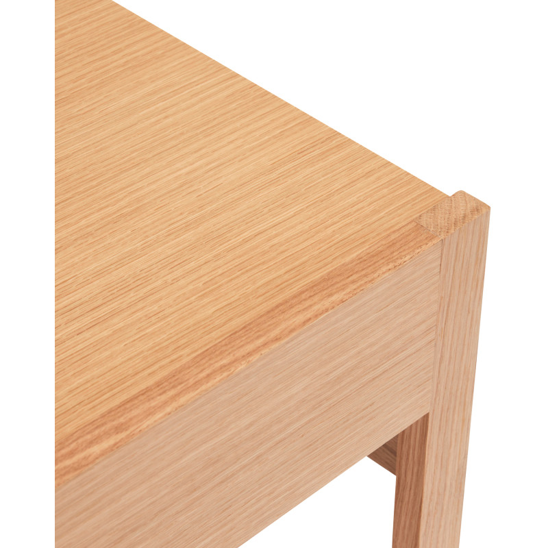 Table d'appoint moderne Rectangulaire en Bois MDF Naturel Effet chêne Forma - 3