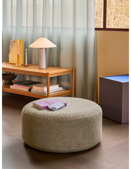 Grande Table basse moderne Rectangulaire 1 étagère en Bois MDF Naturel Placage chêne Seize Hübsch - 4