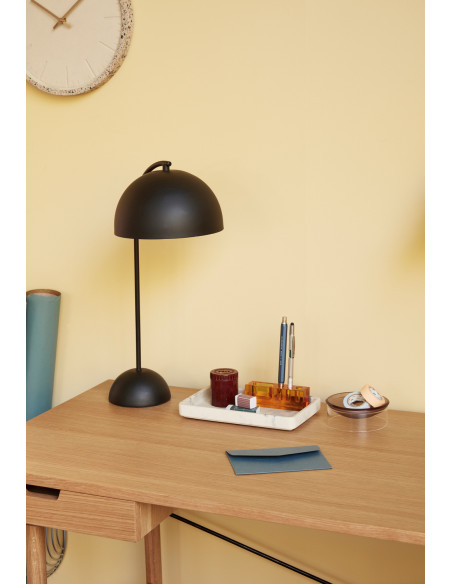 Bureau moderne 2 tiroirs 120 cm en Bois MDF Naturel Placage chêne Studio - 4